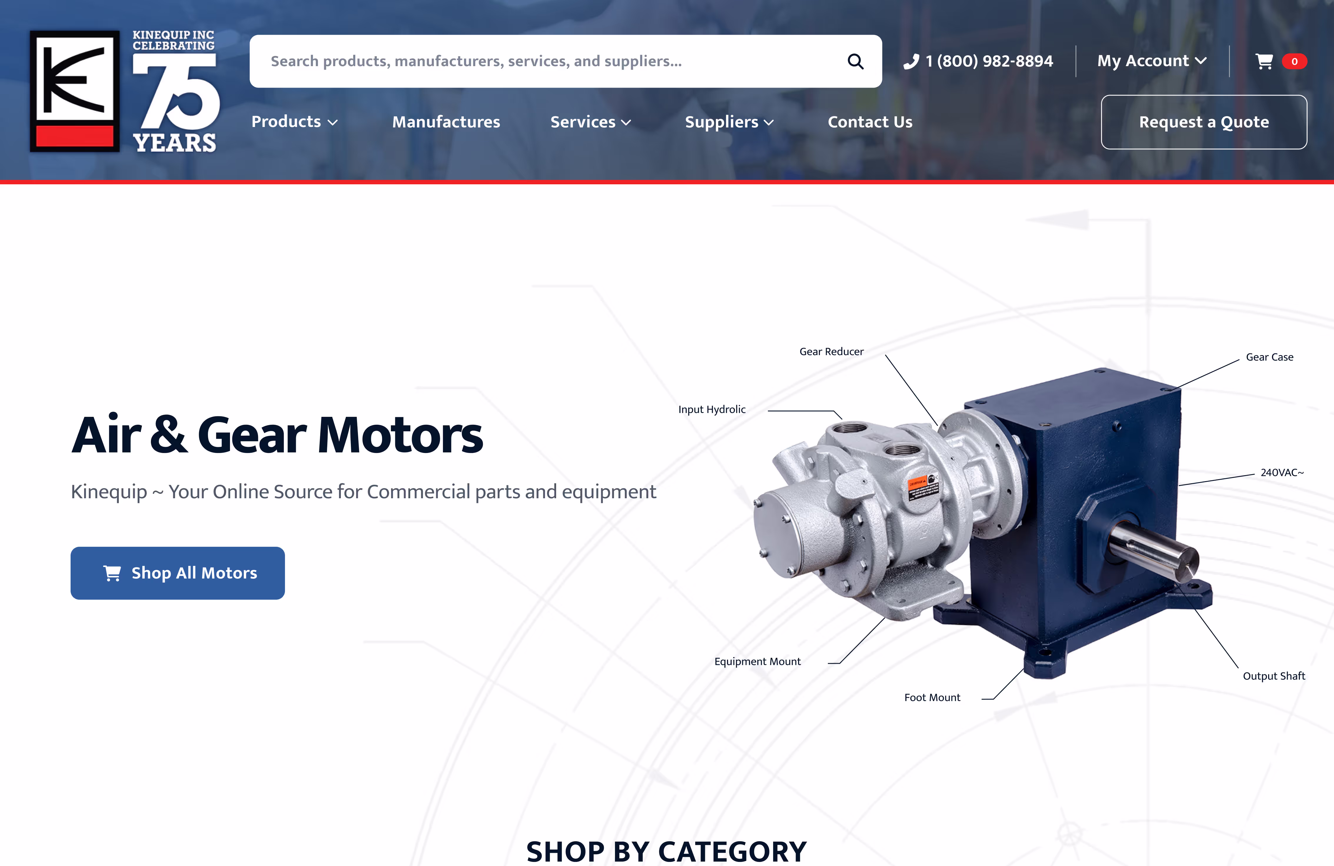 kinequip ecommerce project showcase