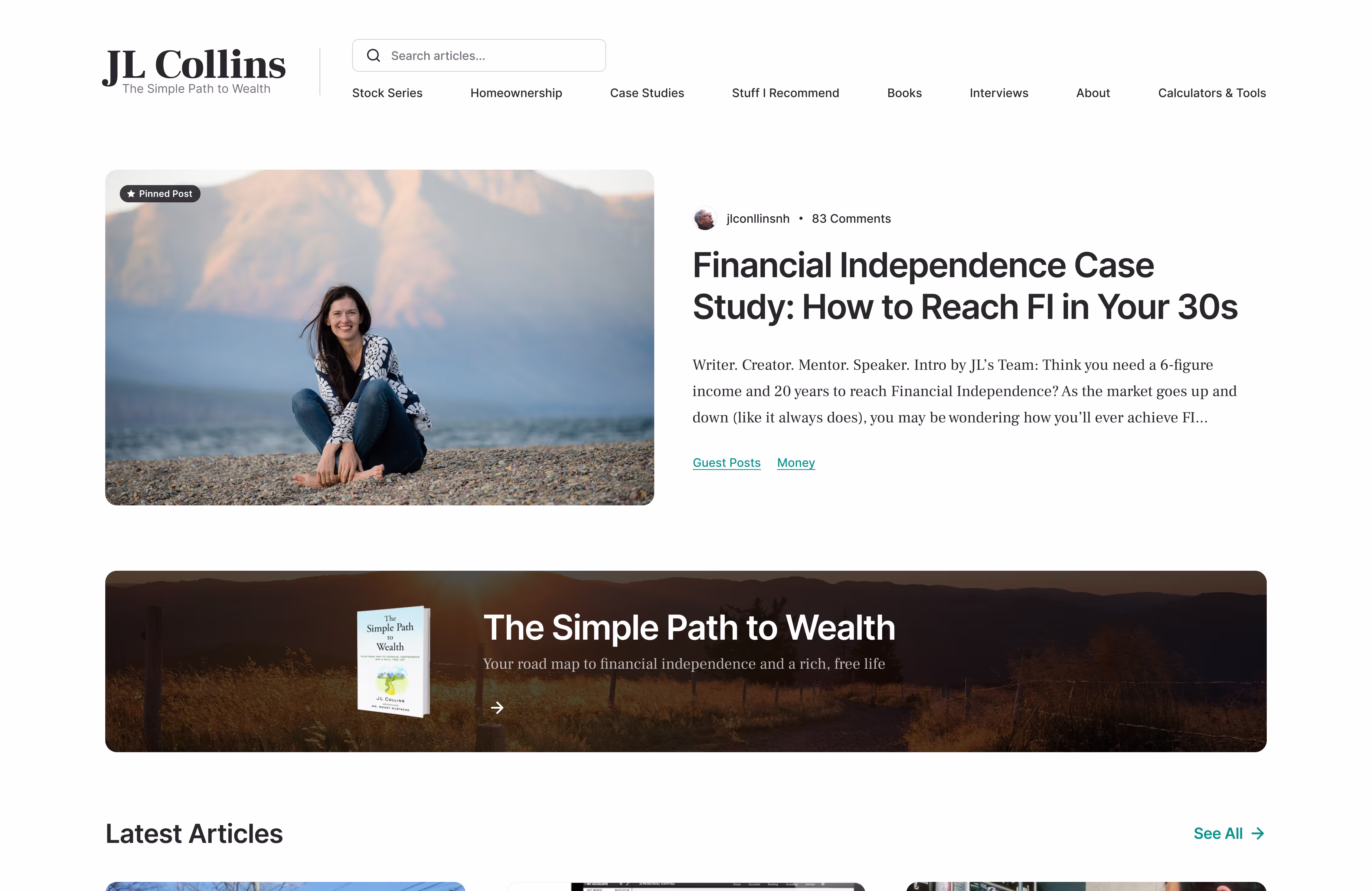 JL Collins blog project showcase